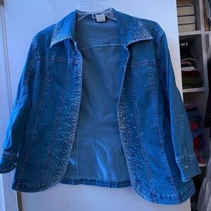 Sparkly denim jacket
